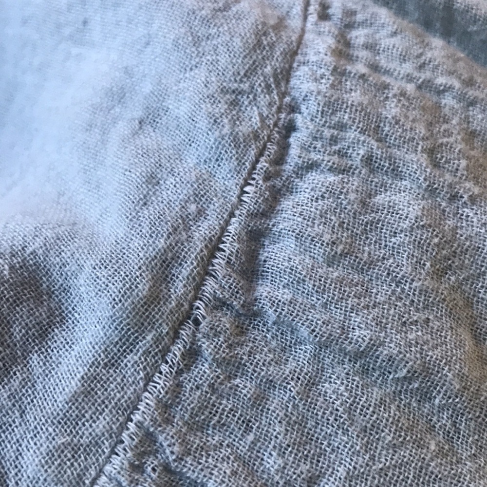 J. Morgan Puett blue gauze top - Picture 5 of 6